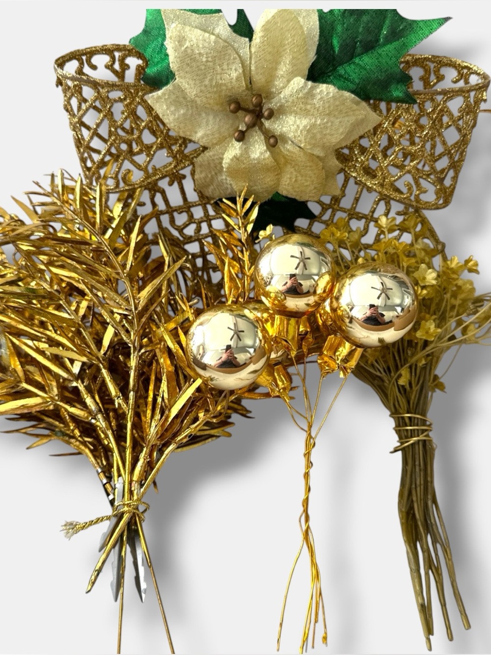Vintage MCM ORNAMENT FLORAL PICKS